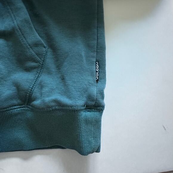 Volcom Teal Blue Hoodie Sweatshirt - Size Large - Picture 7 of 8